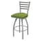Holland Bar Stool Co 30" Swivel Bar Stool, Nickel Finish, Canter Kiwi Green Seat 41030AN009 - alternate 1